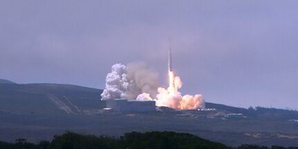 Team Vandenberg launched the FORMOSAT-5 satellite on a SpaceX Falcon 9 rocket from Space Launch Complex-4 here Thursday, Aug. 24, at 11:51 a.m. PDT.