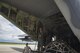 A U.S. Air Force loadmaster from the 71st Rescue Squadron guides a forklift carrying cargo to be transported to Texas in preparation of possible hurricane relief support August 26, 2017, at Moody Air Force Base, Ga. The 23d Wing launched HC-130J Combat King IIs, HH-60G Pavehawks, aircrew and other support personnel to preposition aircraft and airmen, if tasked to support Hurricane Harvey relief operations. (U.S. Air Force photo by Staff Sgt. Eric Summers Jr.)