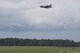 An U.S. Air Force HC-130J Combat King II departs to Texas in preparation of possible hurricane relief support August 26, 2017, at Moody Air Force Base, Ga. The 23d Wing launched HC-130J Combat King IIs, HH-60G Pavehawks, aircrew and other support personnel to preposition aircraft and airmen, if tasked to support Hurricane Harvey relief operations. (U.S. Air Force photo by Staff Sgt. Eric Summers Jr.)