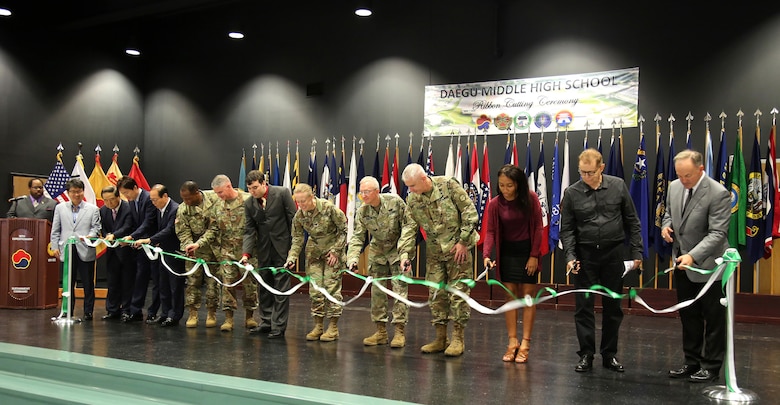 Daegu MS/HS ribbon cutting ceremony