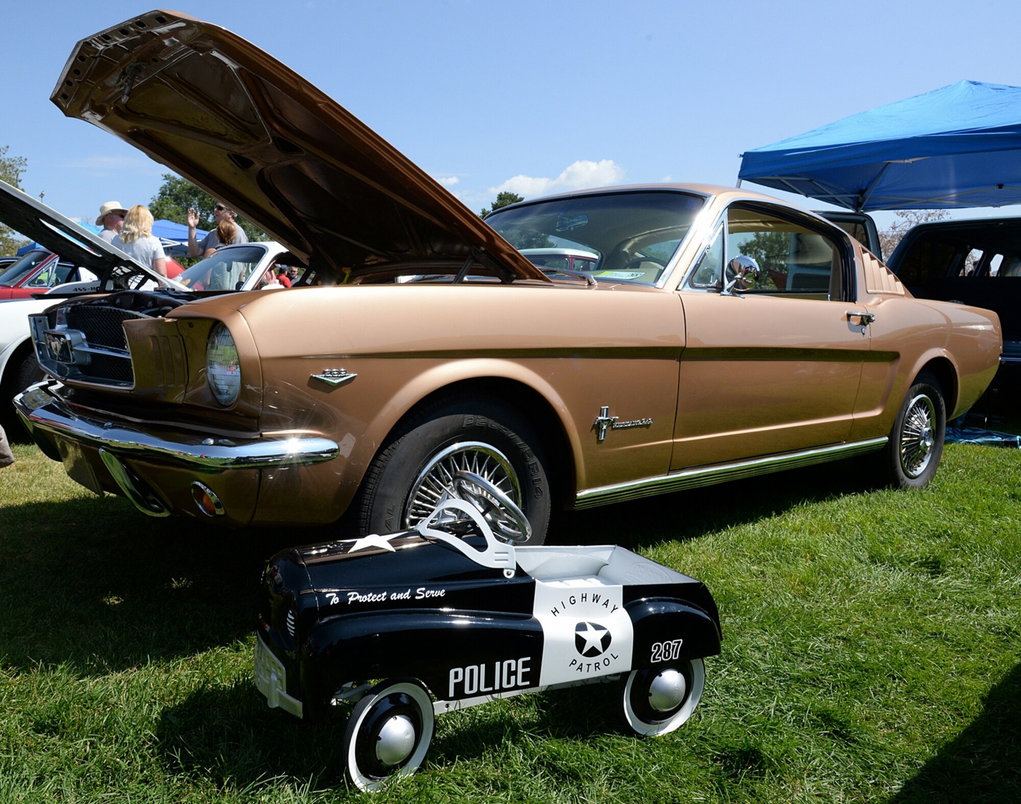 Cars you drive and cars you pedal were present during the car show. (U.S. Air Force photo by Alex R. Lloyd)
