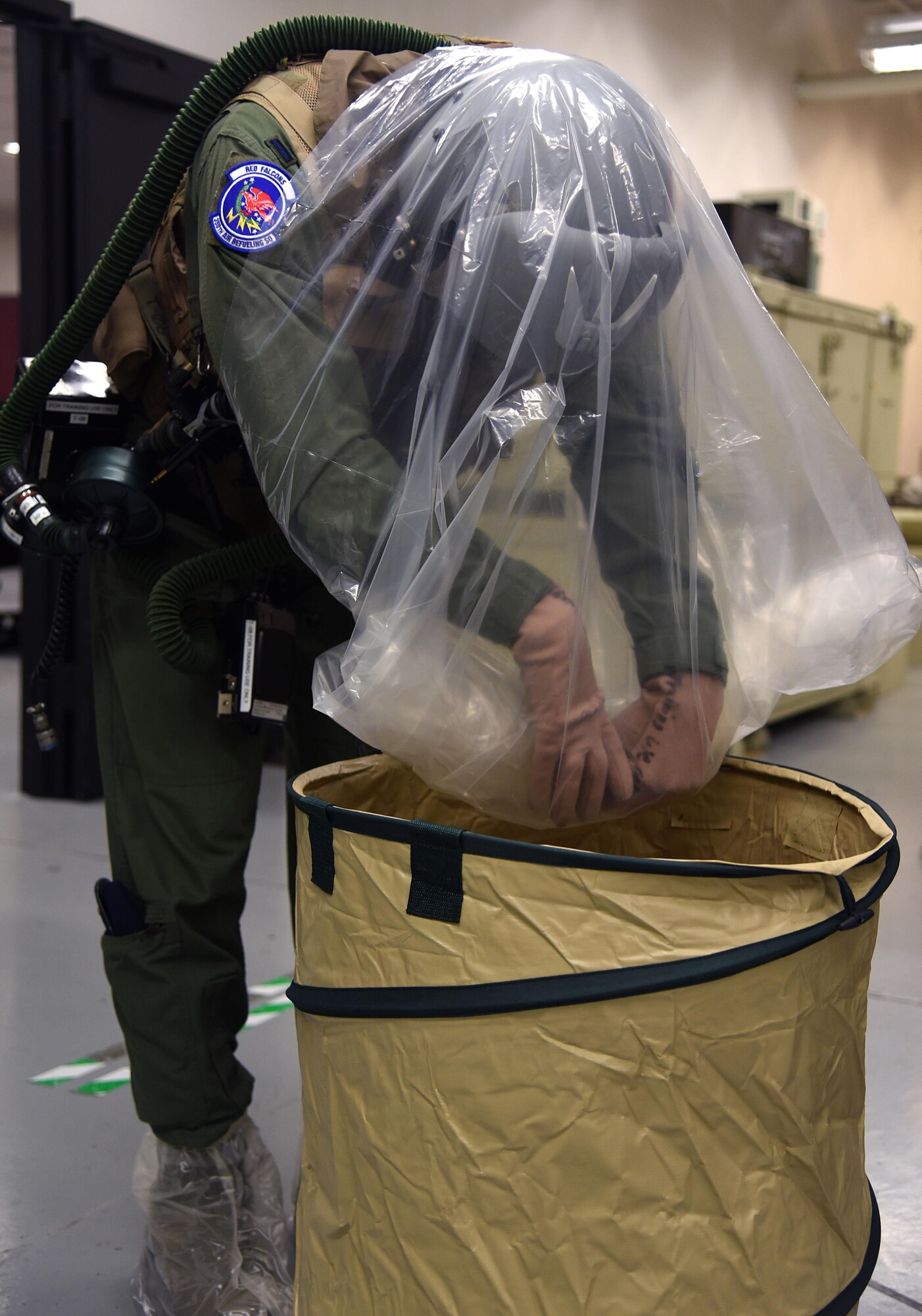 Aircrew contamination control area