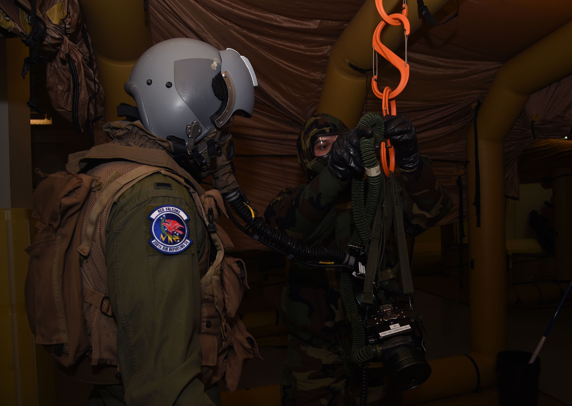 Aircrew contamination control area