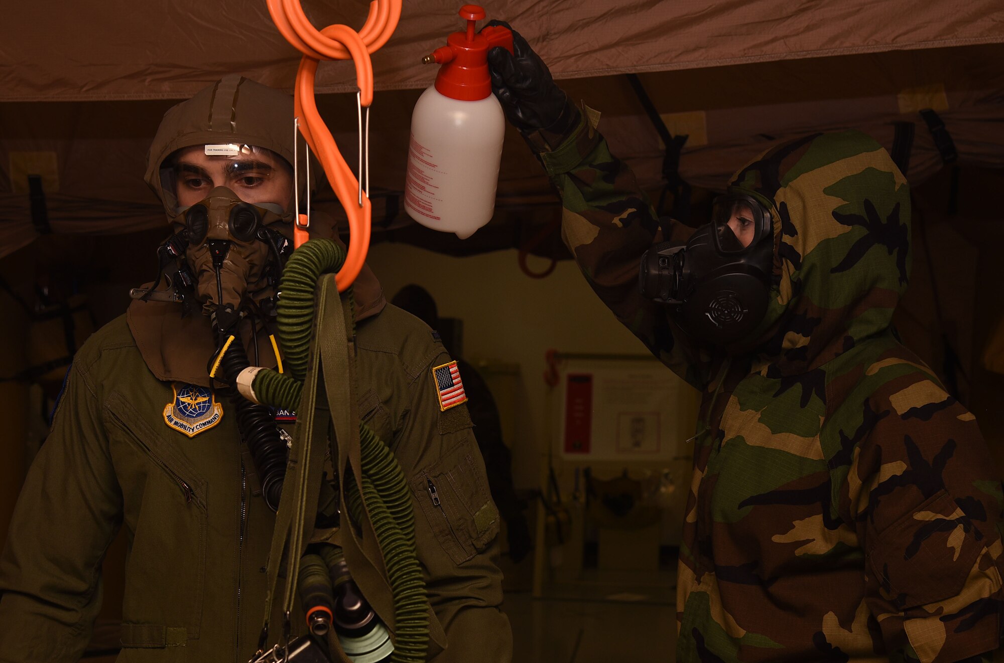 Aircrew contamination control area