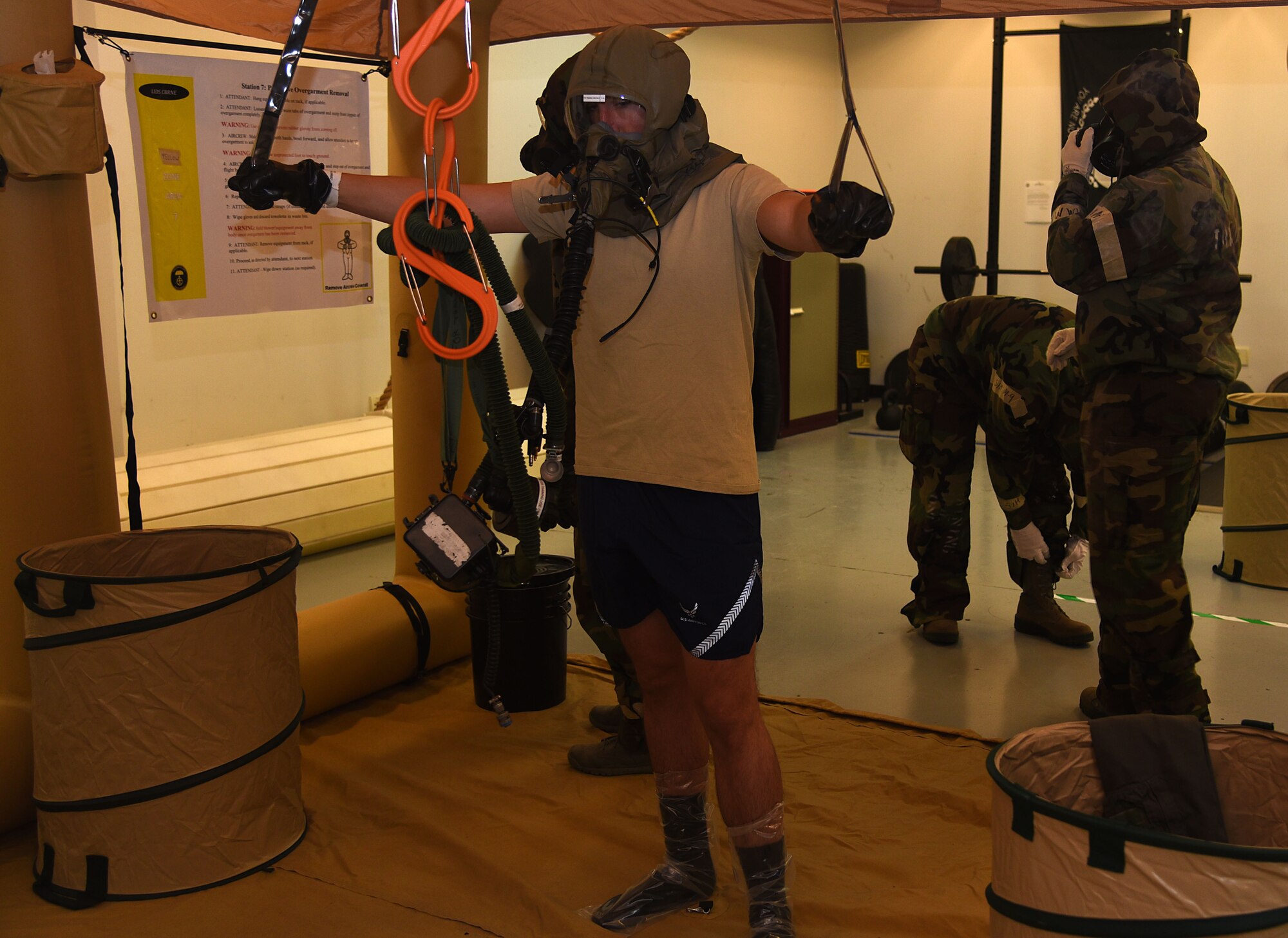 Aircrew contamination control area