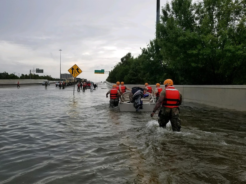 Texas Guard rescues in Houston