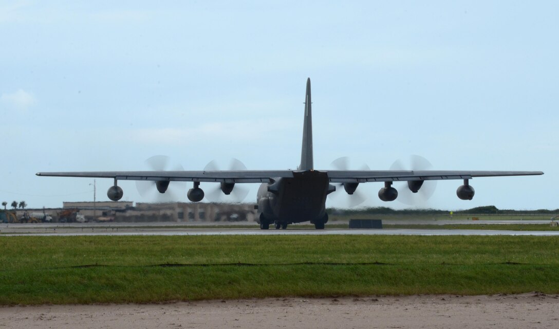 A group of approximately 90 Citizen Airmen from the 920th Rescue Wing, Patrick Air Force Base, Florida, deployed to Texas to exercise their hurricane relief capabilities.The contingent included two HC-130P/N aerial refueling aircraft including this one and three HH-60G Pave Hawk helicopters  to Naval Air Station Ft. Worth Joint Reserve Base where Tenth Air Force Headquarters is located. If the Federal Emergency Management Agency or Air Combat Command gives the order to provide disaster relief following Hurricane Harvey’s devastating effects to the state, the 920th will be ready to help. (U.S. Air Force photo/Maj. Cathleen Snow))