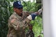 U.S. Army Sgt. Rajeev Neupane, 523rd Engineer Support Company, 130th Engineer Brigade interior electrician, and a Nepal Army counterpart paint a wall at the Shree Mahendra Higher Secondary School during Pacific Angel (PACANGEL) 17-4 in Gorkha, Nepal, Aug. 14, 2017. PACANGEL is a multi-lateral humanitarian assistance civil military engagement, which improves military-to-military partnerships in the Pacific while also providing medical health outreach, civic engineering projects and subject matter exchanges among partner forces. (U.S. Air Force photo by Airman 1st Class Valerie Monroy)
