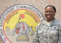 This week’s Rock Solid Warrior is Staff Sgt. Nataja Briggs, the knowledge operations NCOIC with the 386th Expeditionary Communications Squadron, deployed from Joint Base Andrews, Md. The Rock Solid Warrior program is a way to recognize and spotlight the Airmen of the 386th Air Expeditionary Wing for their positive impact and commitment to the mission.