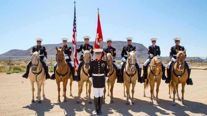 A day in the life of the Marine Corps' Mounted Color Guard