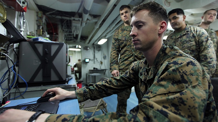 Award-winning engineering team keeps Marines connected while afloat