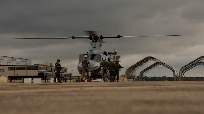 Marines prepare to support Hurricane Harvey relief efforts