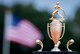 The Eglin Air Force Base Intramural Softball Championship trophy sits waiting for the winner of the final game of the season Aug. 28.  The game pitted the maintenance team against the reigning championships, the 96th Operations Support Squadron team.  The Maintainers powerful bats and six homeruns won the game 17-15.  (U.S. Air Force photo/Samuel King Jr.)