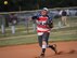 Tyler Leemon, 96th Maintenance Squadron softball team shortstop, slings a throw to first base during the intramural championship game Aug. 28 at Eglin Air Force Base, Fla. The game pitted the 96th Maintenance Squadron team against the reigning championships, the 96th Operations Support Squadron team.  The Maintainers powerful bats and six homeruns won the game 17-15.  (U.S. Air Force photo/Samuel King Jr.)