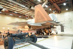 The 3rd Maintenance Group holds their quarterly safety training day Aug 21, 2017 at Joint Base Elmendorf-Richardson, Alaska. The 90th Aircraft Maintenance Unit’s, Tactical Aircraft Maintenance Section was able to use the day for a scheduled F-22 Raptor engine change while training and qualifying six new Airmen on how to do it.