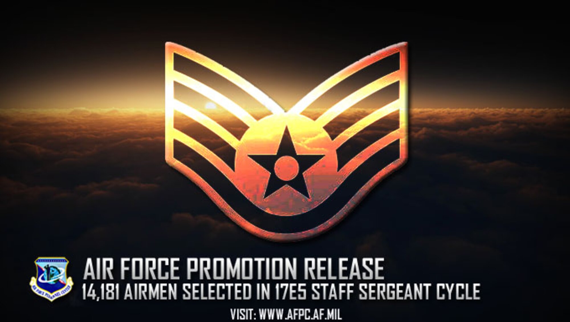 The Air Force announced 14,181 senior airmen, 44.31% of all eligible Airmen, were selected for promotion to staff sergeant, Aug. 24, 2017. At Shaw Air Force Base, S.C., 357 senior airmen were selected for promotion, including those assigned to geographically separated units. (U.S. Air Force graphic by Staff Sgt. Alexx Pons)