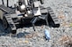 An explosive ordnance disposal robot reaches for a simulated explosive device during this year's Eastern National Robot Rodeo at Dobbins Air Reserve Base, Ga. Aug. 21, 2017. In designing the different training scenarios for the event, evaluators relied on a variety of locations both on and off base to provide realistic situations for testing the robots’ capabilities. (U.S. Air Force photo/Don Peek)