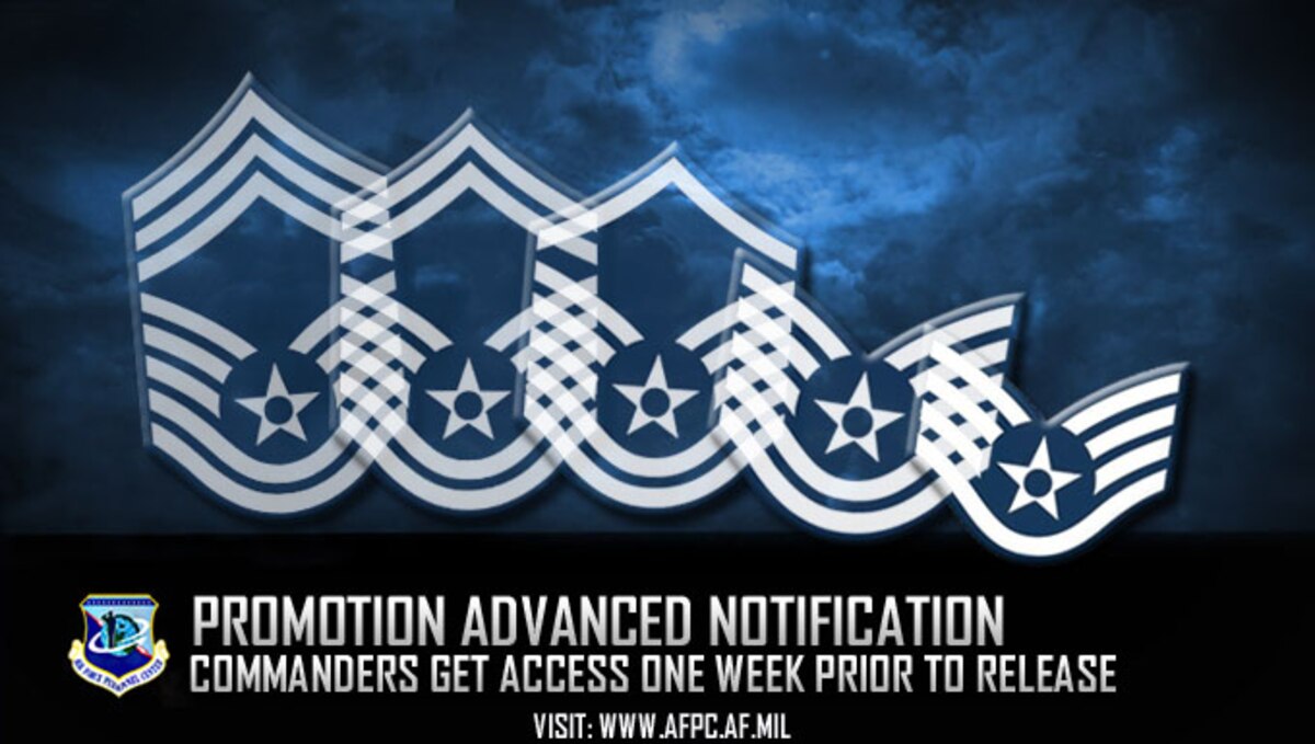Advance notification to squadron commanders extended to one week for