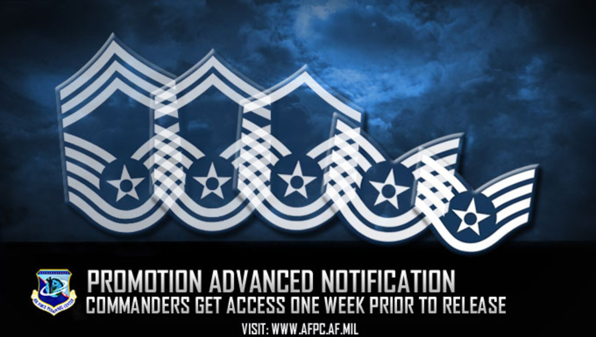 Advance notification to squadron commanders extended to one week for