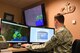 Staff Sgt. Matthew Minnillo, 2nd Operations Support Squadron weather technician, researches tropical storm Harvey as it approaches Barksdale Air Force Base, La., Aug. 29, 2017. The storm started along Texas’ coast in Houston and slowly made its way northeast. (U.S. Air Force Photo/Airman 1st Class Sydney Campbell)