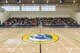 All the students of Yokota High School meet in the new gym on the first day of school, Aug. 29, 2017, at Yokota Air Base, Japan. Yokota High School consists about 306 students in four grades, 9-12. (U.S. Air Force photo by Airman 1st Class Donald Hudson)