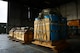 Airdrop bundles constructed by U.S. Airmen await loading during a bilateral training exercise on Otopeni Air Base, Romania, Aug. 29, 2017. Aerial delivery Airmen from the 86th Logistics Readiness Squadron at Ramstein Air Base, Germany, arrived in Romania to build bundles for Carpathian Fall 2017. (U.S. Air Force photo by Airman 1st Class Joshua Magbanua)