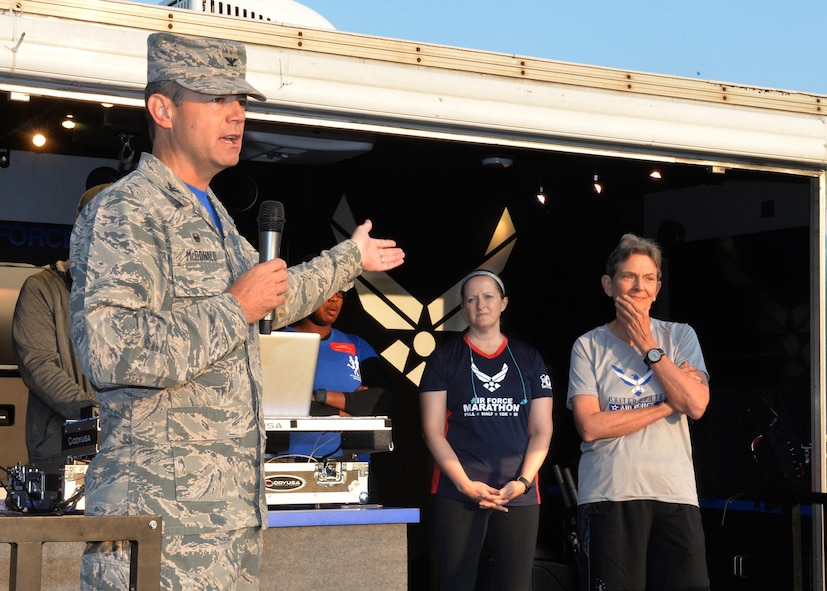 Colonel Bradley McDonald speaking