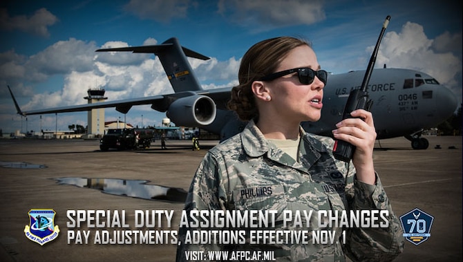 air force special duty assignment pay