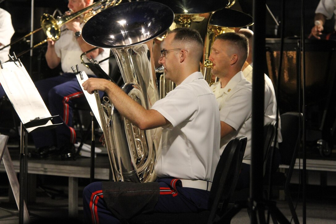 On Aug. 30, 2017, the Marine Band performed on the West Terrace of the United States Capitol.
