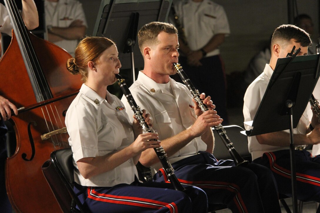 On Aug. 30, 2017, the Marine Band performed on the West Terrace of the United States Capitol.