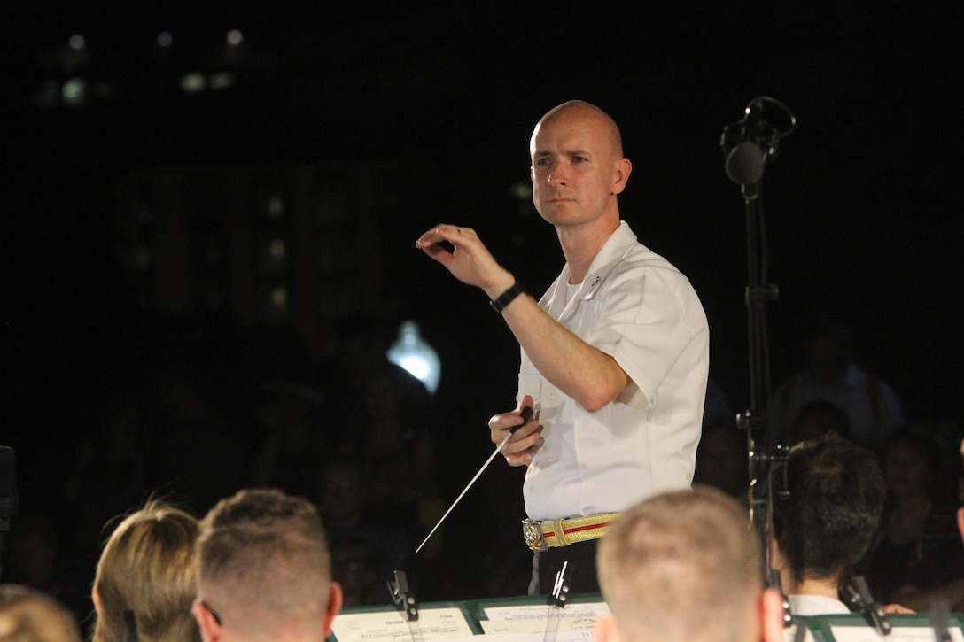 On Aug. 30, 2017, the Marine Band performed on the West Terrace of the United States Capitol.