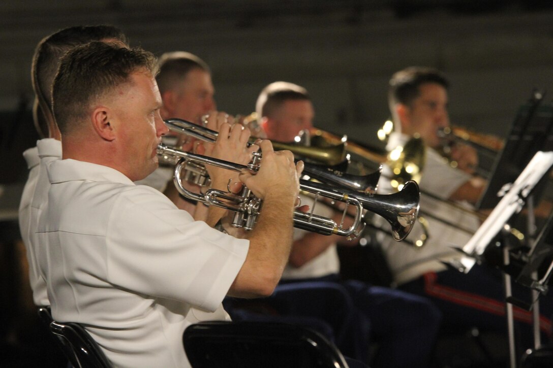 On Aug. 30, 2017, the Marine Band performed on the West Terrace of the United States Capitol.