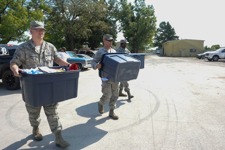 Airmen, community donate to Hurricane Harvey victims