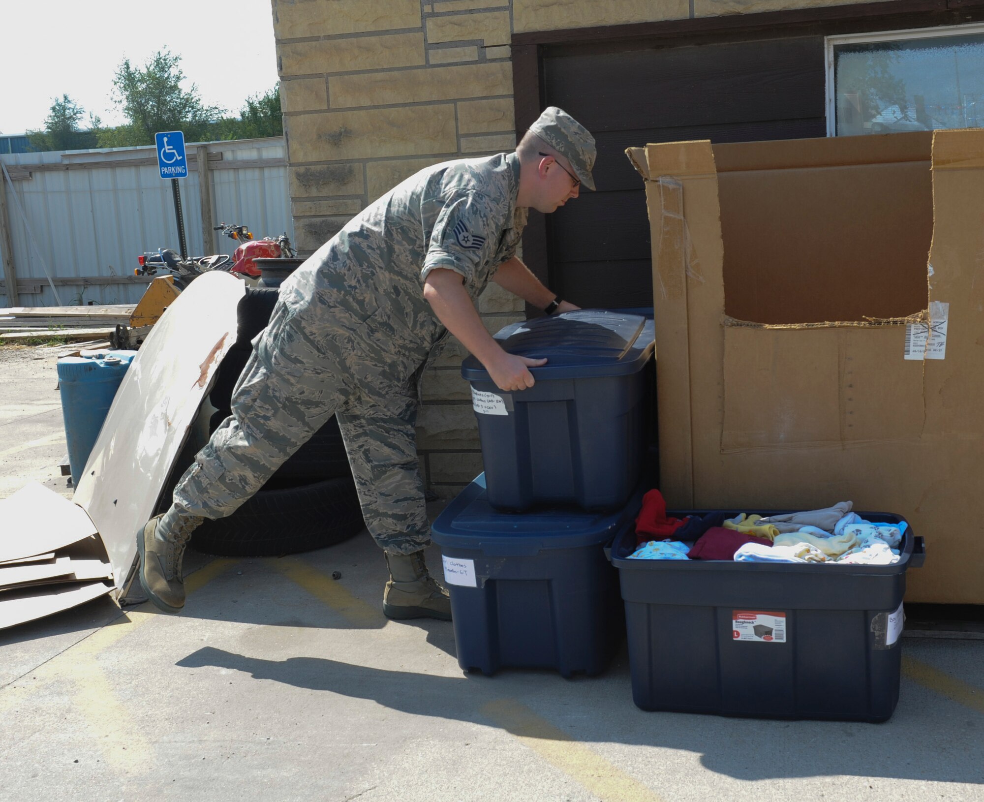 Airmen, community donate to Hurricane Harvey victims