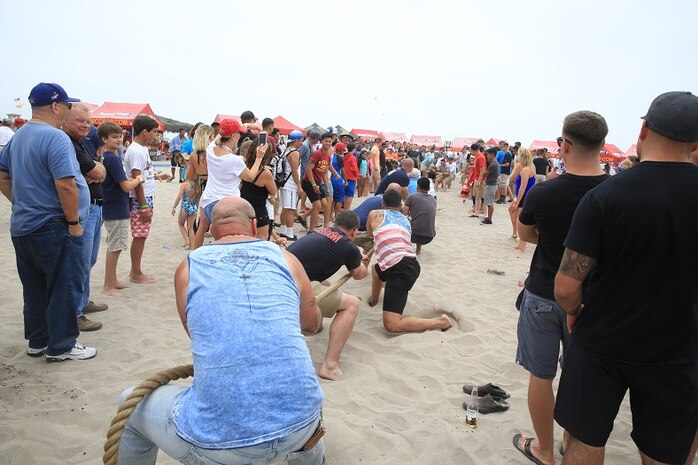 On 12 August 2017, the Marines, Sailors and families of 3d Assault Amphibian Battalion enjoyed some fun in the sun during the annual Gator Bash celebration. Service members and their families competed for thousands of dollars of donated items in watermelon eating contests, dance
competitions, and more. Special guests included Commanding General of 1st Marine Division, Major General Eric M. Smith and his wife Trish, as well as Congressman Darrell Issa of California's 49th District.