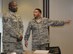 Master Sgt. Kelley, portraying a First Sergeant, scolds Tech. Sgt. Nelson, portraying a front-line supervisor about ignoring his Airman Aug. 30, 2017 on Ellsworth Air Force Base.