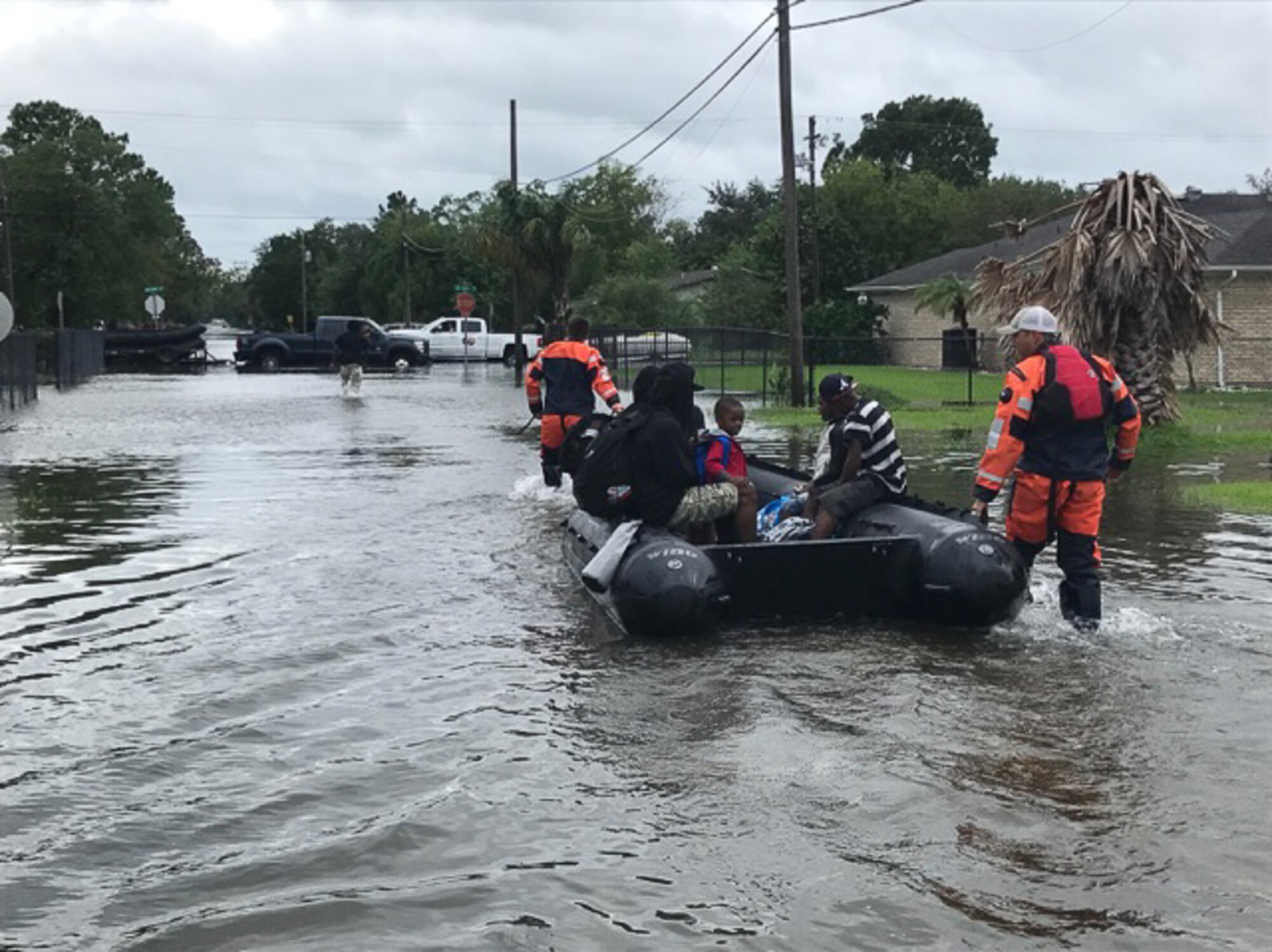 The 123rd STS conducts rescue and recovery operations during Hurricane Harvey.