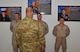 U.S. Air Force Maj. Gen. Dirk Smith, 9th Air Expeditionary Task Force-Levant Commander, meets with Marines at the 407th Air Expeditionary Group in Southwest Asia, Nov. 29, 2017. Marine leadership recognized each of the Marines as outstanding performers and gave them the opportunity to meet Smith. (U.S. Air Force photo by Staff Sgt. Joshua Edwards/Released)