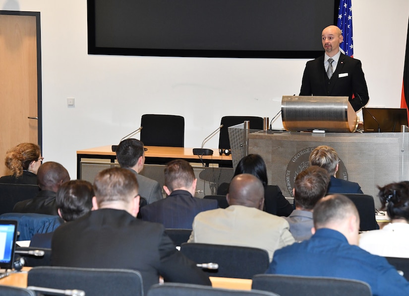 Assistant Special Agent Christopher Serdinak, who is in charge of the FBI’s counterterrorism program in Chicago, introduces his team of experts.