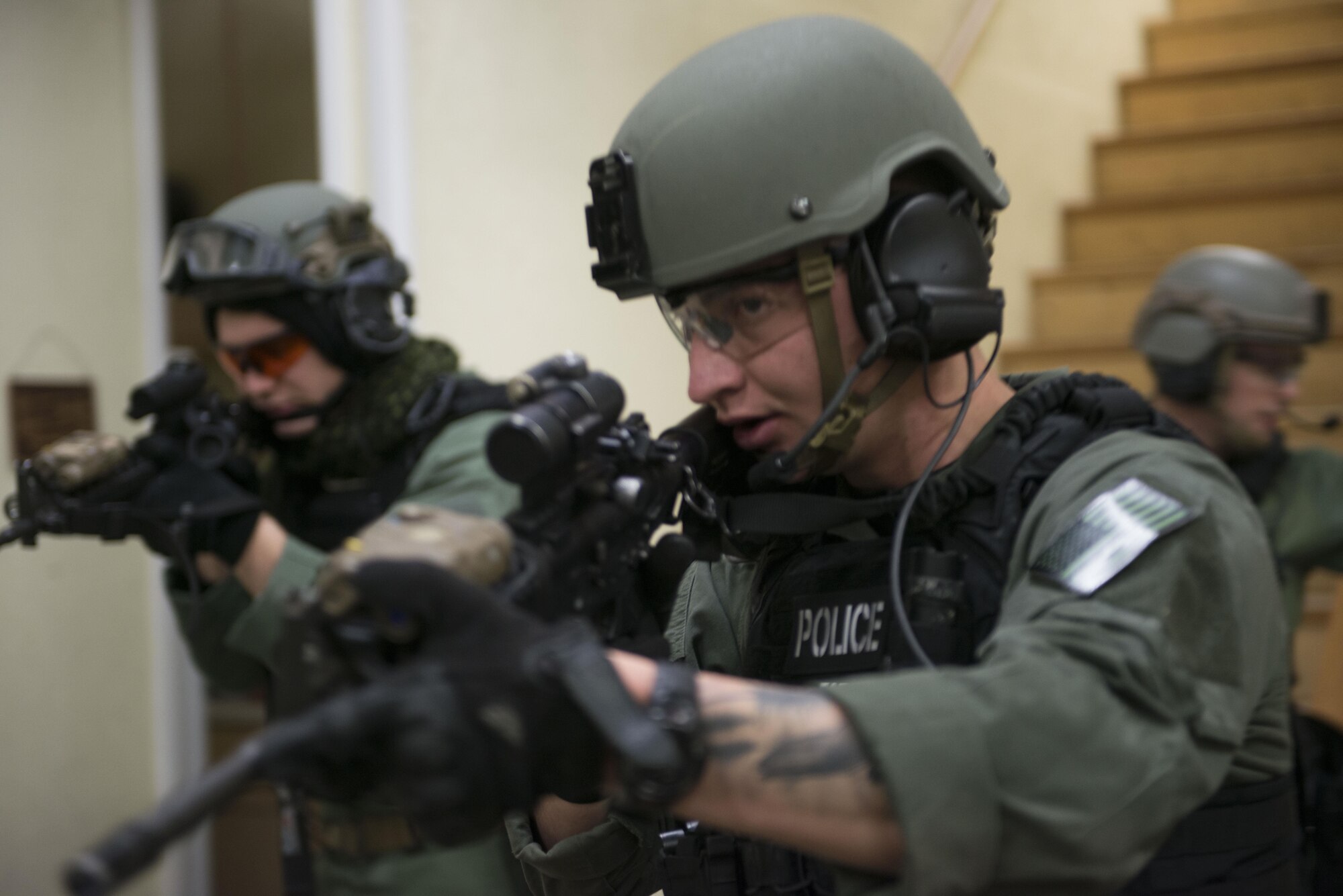 At the end of the training course, the team will be recognized as a Special Weapons and Tactics team, also known as S.W.A.T.