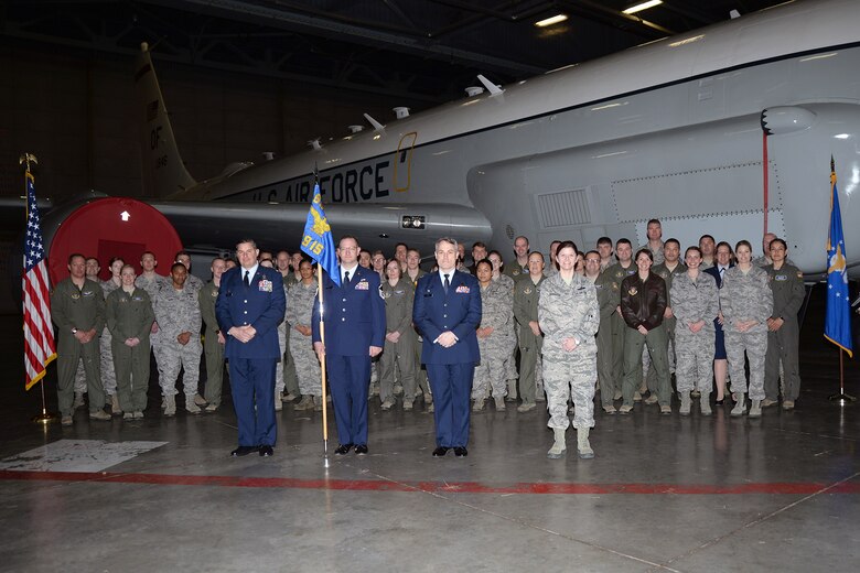 Lt. Col. Jed Snarr assumed command of the 49th Information Squadron during a ceremony held in the Bennie L. Davis Maintenance Facility at Offutt Air Force Base, Neb.