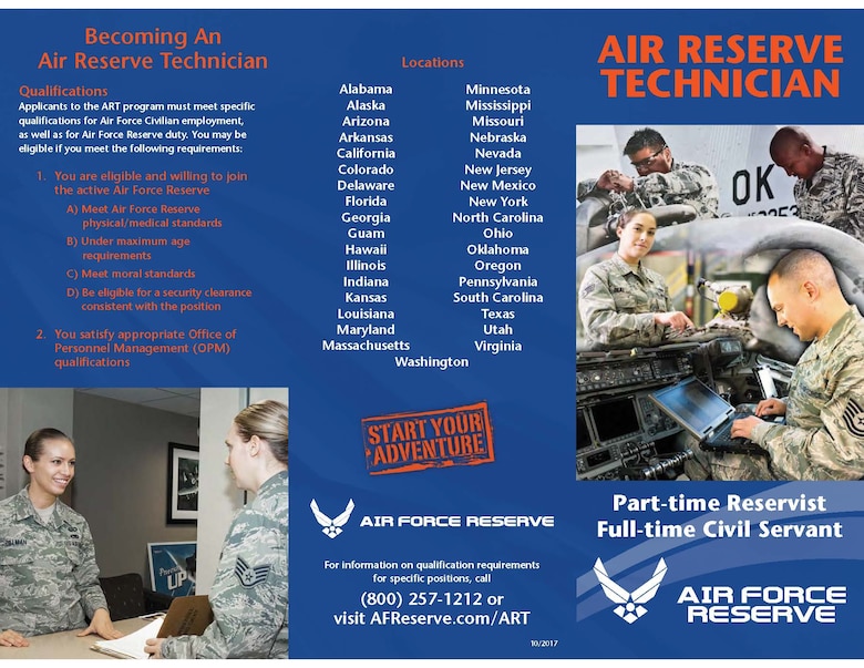 Currently, there are 1,600 Air Reserve Technician positions available within the Air Force Reserves.