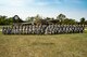 Members of the 860th and 960th Network Warfare Flights pose for a photo Sept. 7 in front of a B-17 Flying Fortress at Offutt Air Force Base, Neb.