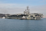 The U.S. Navy’s forward-deployed aircraft carrier USS Ronald Reagan (CVN 76) returns to Fleet Activities (FLEACT) Yokosuka following its 2017 patrol. FLEACT Yokosuka provides, maintains, and operates base facilities and services in support of 7th Fleet’s forward-deployed naval forces, 71 tenant commands, and 24,000 military and civilian personnel.