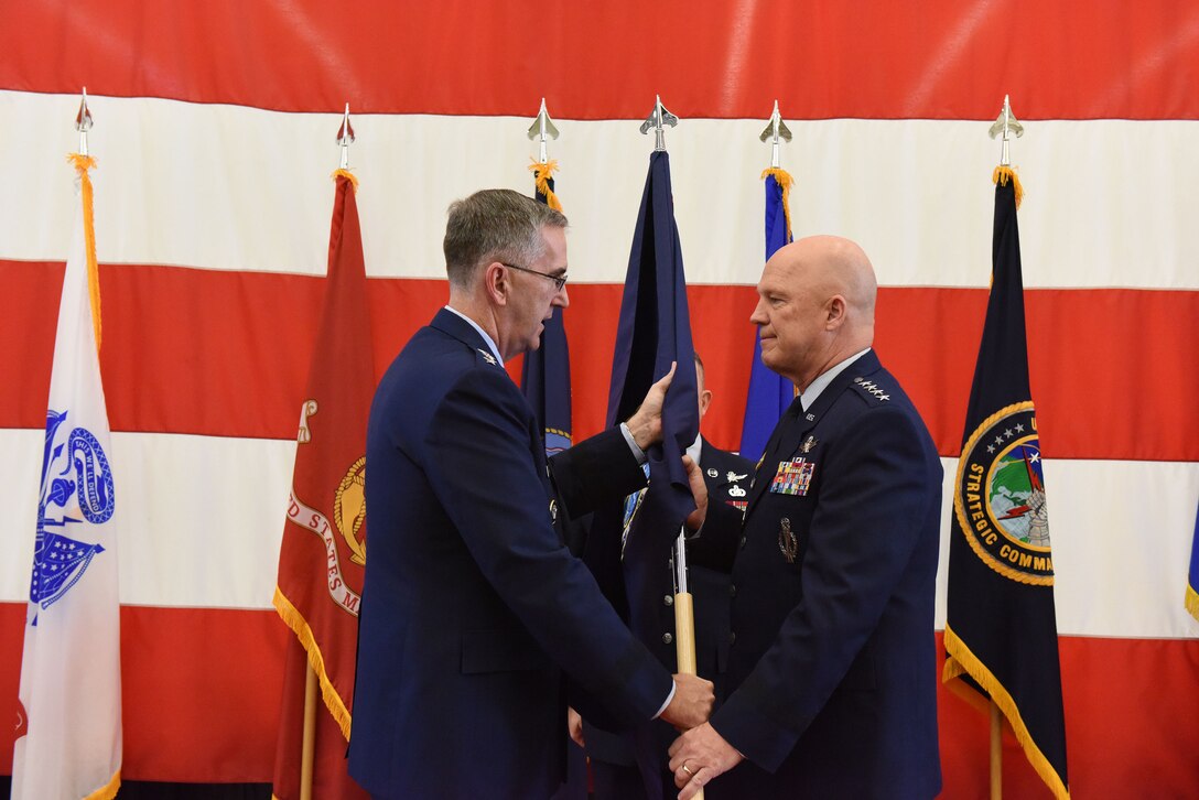 Air Force Gen. Jay Raymond, commander of Air Force Space Command, became the Joint Force Space Component Commander, taking operational responsibility for employment of all joint space forces.