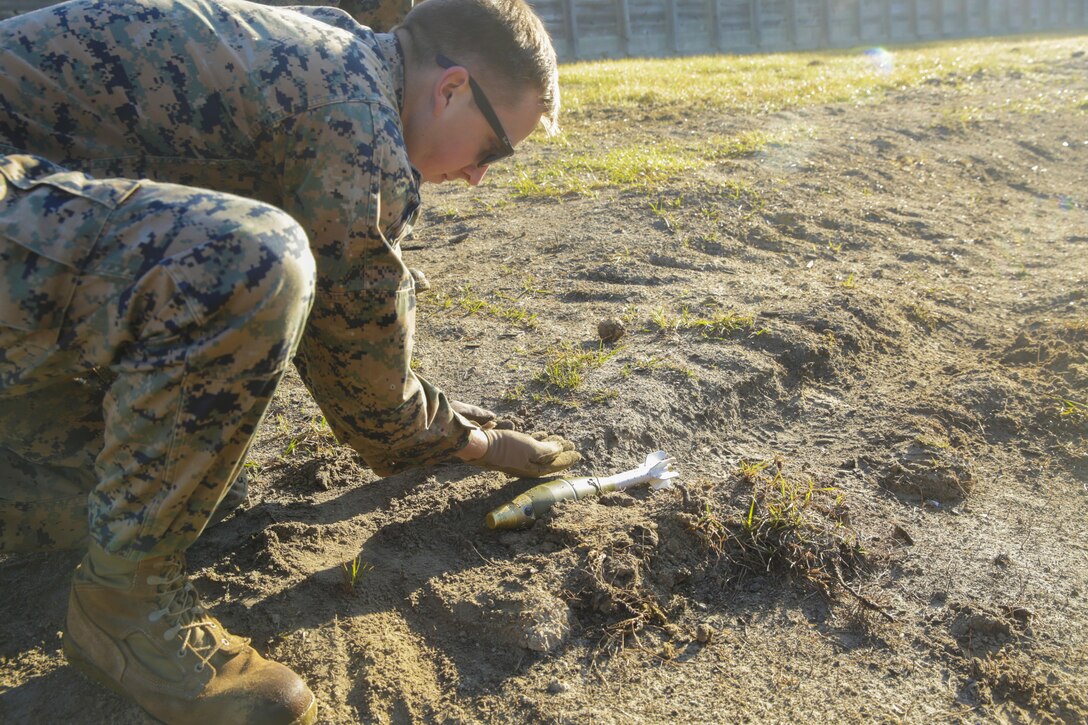 The 8th ESB Marines conducted the range in order to improve their confidence and ability to perform low-order demolition.