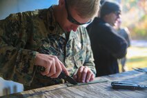 The 8th ESB Marines conducted the range in order to improve their confidence and ability to perform low-order demolition.
