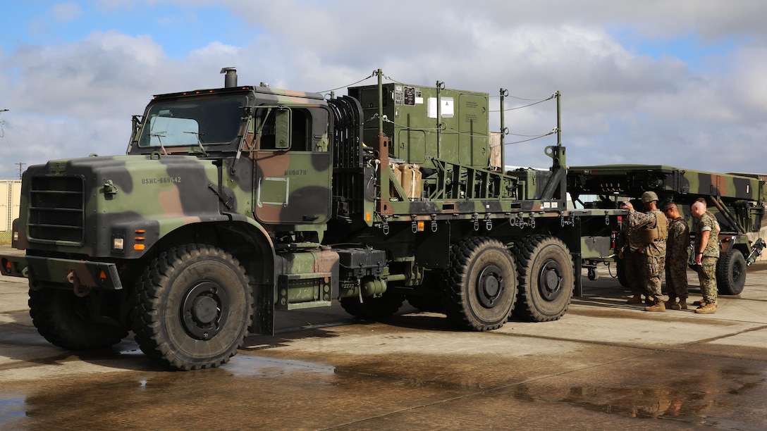 U.S. Marines prepare to transport an AN/TPS-80 G/ATOR radar system to Bogue Field, N.C., Oct. 24, 2017. This G/ATOR radar system is the first of its kind to be used by the Marine Corps and will be put to the test during exercise Bold Alligator.