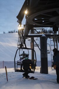 The Hillberg Ski Area opens its doors Dec. 1, 2017 at Joint Base Elmendorf-Richardson, Alaska, for patrons with base access to ski, snowboard and tube. Hillberg created their own snow and provided skiers and snowboarders a dual chairlift, sledding tow and handle tow.