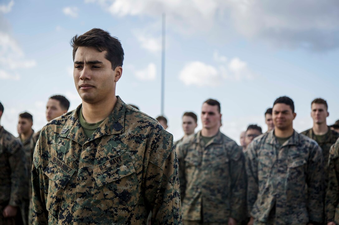 Hospital Corpsman Receives Award Aboard USS Oak Hill